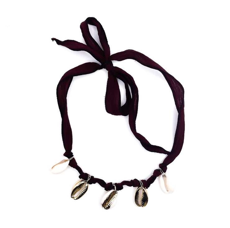 Burgundy necklace